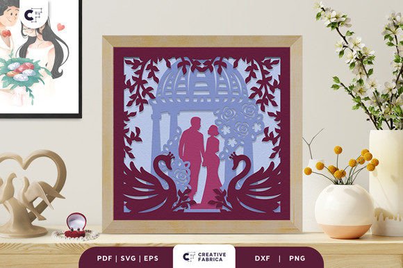 Download Wedding Ceremony 3D Paper Cut SVG - Ceremony Collection